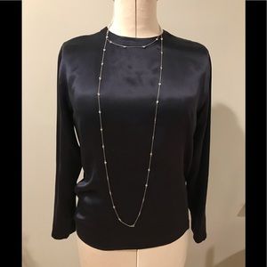 Jones NY deep  Purple blouse Size P/S